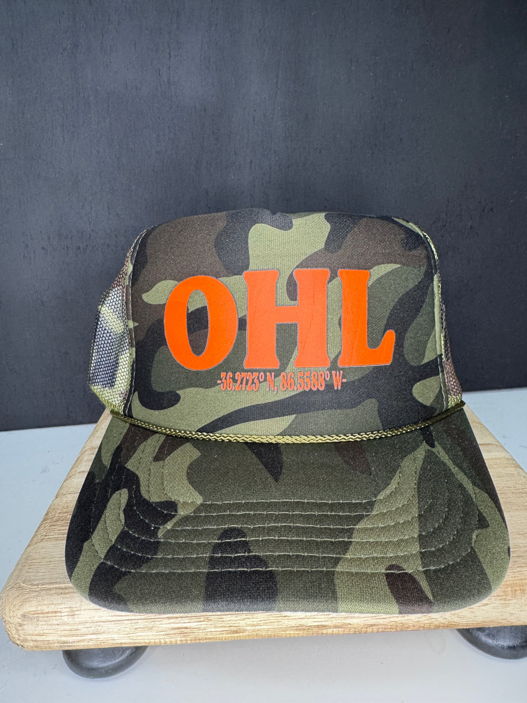 OHL Trucker Hat - Camo/Orange