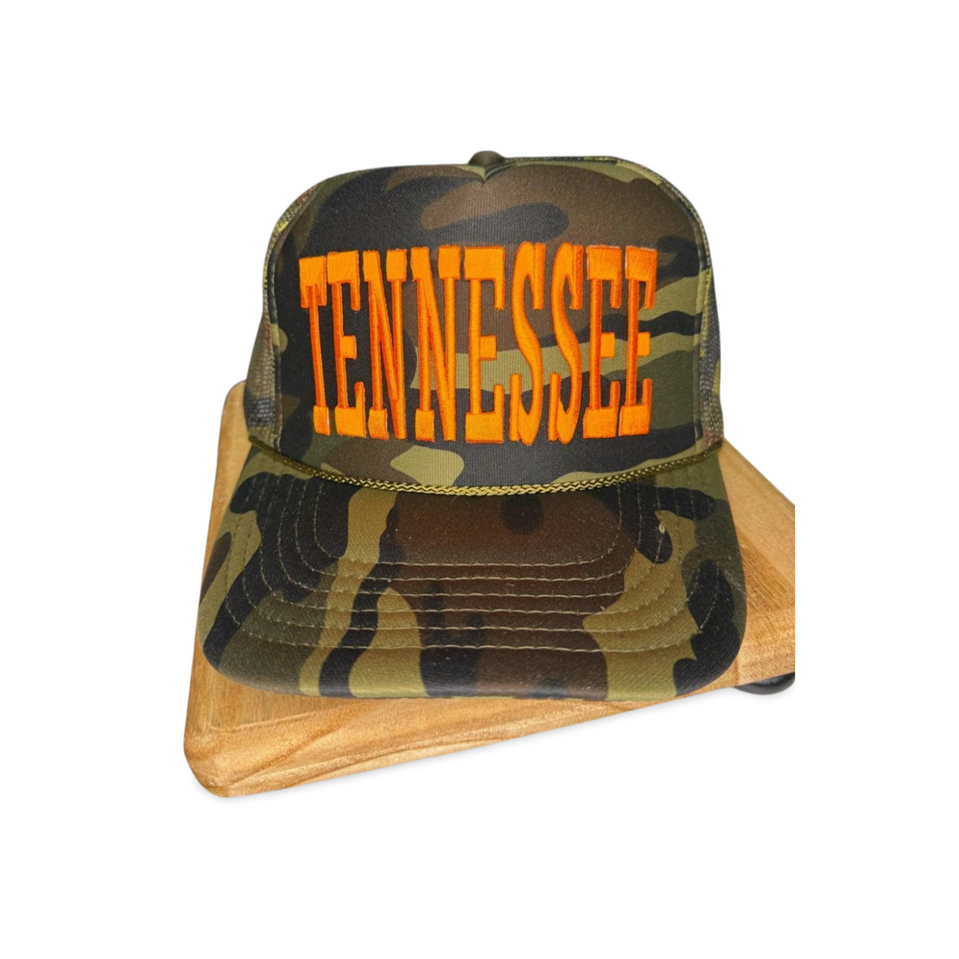 Tennessee Trucker Hat -Camo
