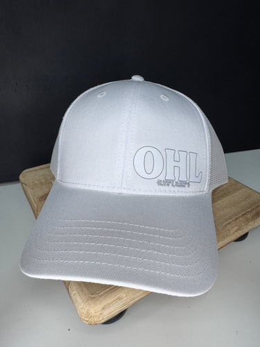 (Copy) OHL Trucker Hat white - Men’s fitted SnapBack (similar to Richardson)