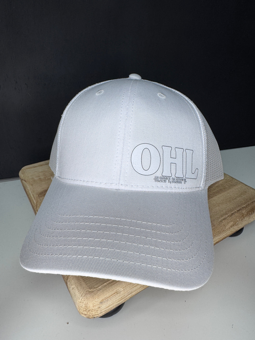 (Copy) OHL Trucker Hat white - Men’s fitted SnapBack (similar to Richardson)